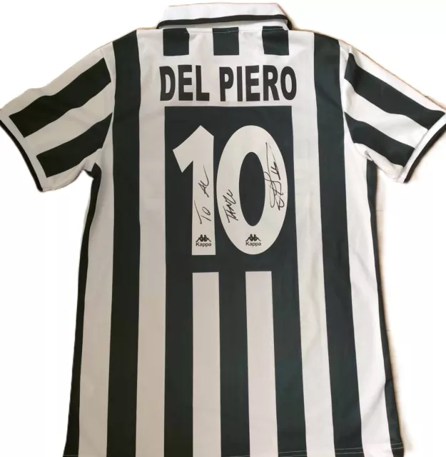 Hand Signed Alessandro Del Piero Shirt Name & Number 10 Juventus Exact Proof