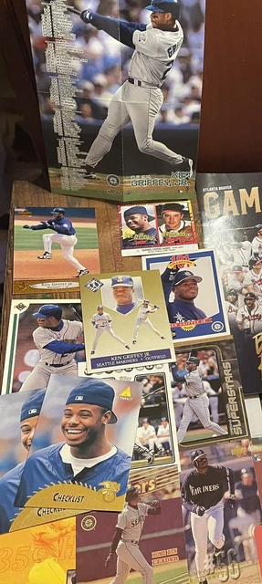 Ken Griffey Jr Card Lot Of 22 HOF 1993 - 2013 Sports Illustrated Poster