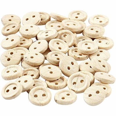 50pz Formato Misto Naturali Bottoni In Legno Rotondi Per Cucire Di Crafting 
