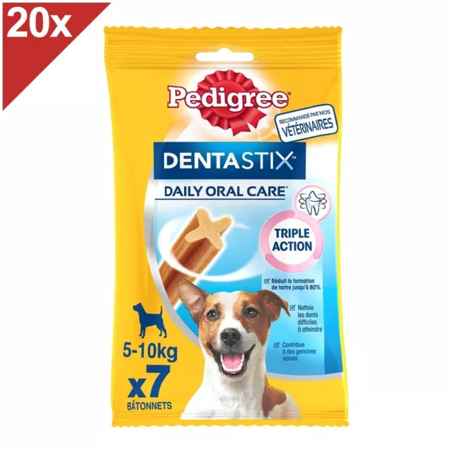 PEDIGREE Dentastix Friandises à mâcher petit chien 140 sticks dentaires (20x7)