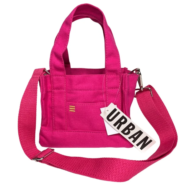 Urban Outfitters BDG Pink Mini Canvas Classic Crossbody Women's Tote Bag 90s y2k