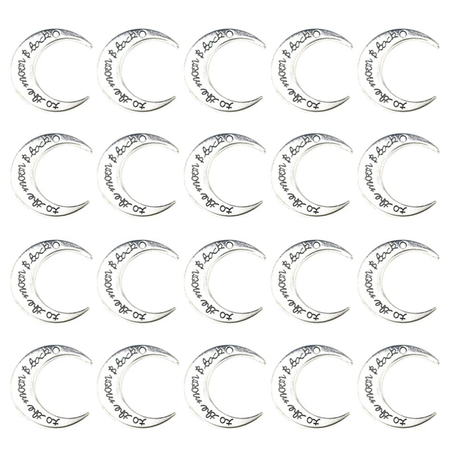 20 Pcs Jewelry Findings Charms Vintage Bracelet Letter Craft Necklace