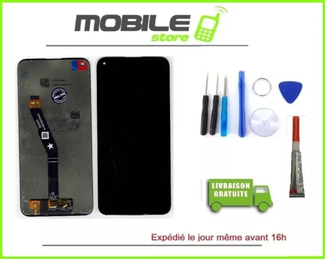 Vitre Tactile + Ecran LCD Pour HUAWEI P40 LITE E NOIR  + outils + colle