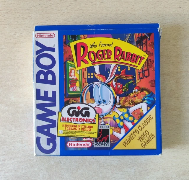NINTENDO GAMEBOY CLASSIC Color Who Framed Roger Rabbit Pal Gig Italiano ...