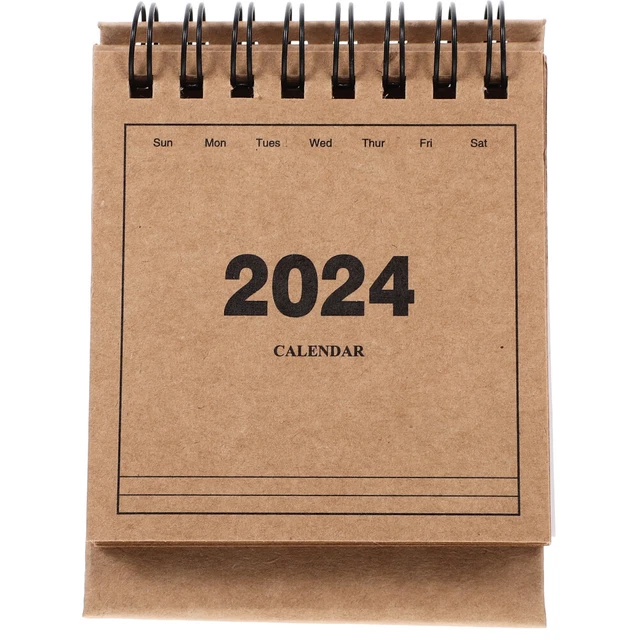 MINI 2024 CALENDAR Small Desk 20232024 Standing Flip Decorate £3.50