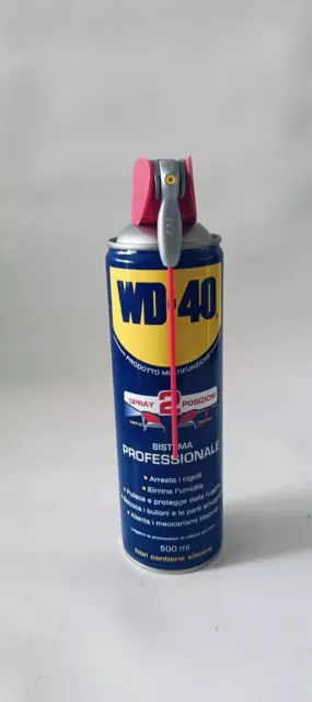 Wd-40 500 Ml Spray Lubrificante Professionale Multiuso Doppia Posizione 1 Pezzo