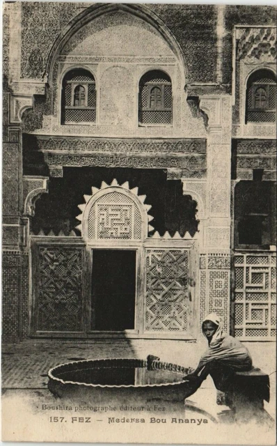 CPA AK MOROC FEZ Medersa BOU Ananya (10322)