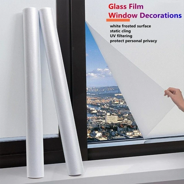 Window Film Matte Glass Covering Stained Decorative Privacy Frosted Sticker UV