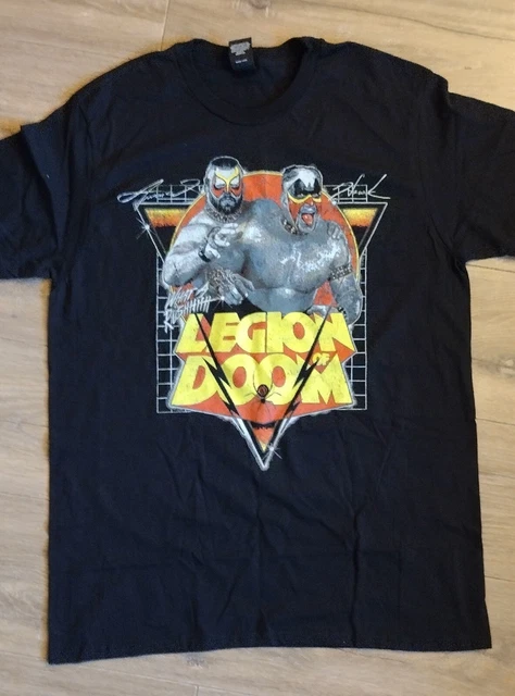 Pro Wrestling Crate Large Legion Of Doom T-shirt WWE WWF Wcw Awa Road Warriors