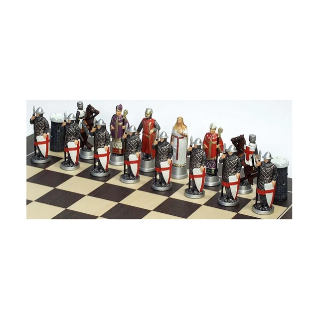 Ensemble d'Échecs Royal Beasts en Métal et Palissandre
