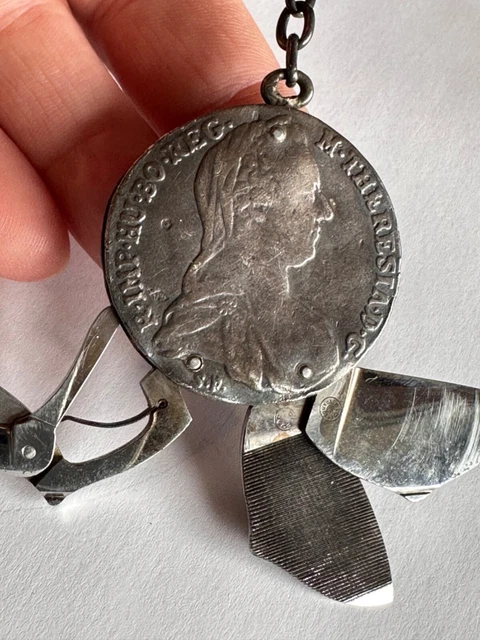 ancien set de manucure en argent