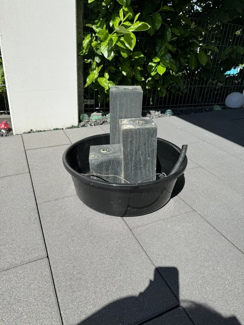 GARTENBRUNNEN GRANIT 3 Säulen als Brunnen Nutzbar mit Wanne EUR 1,00