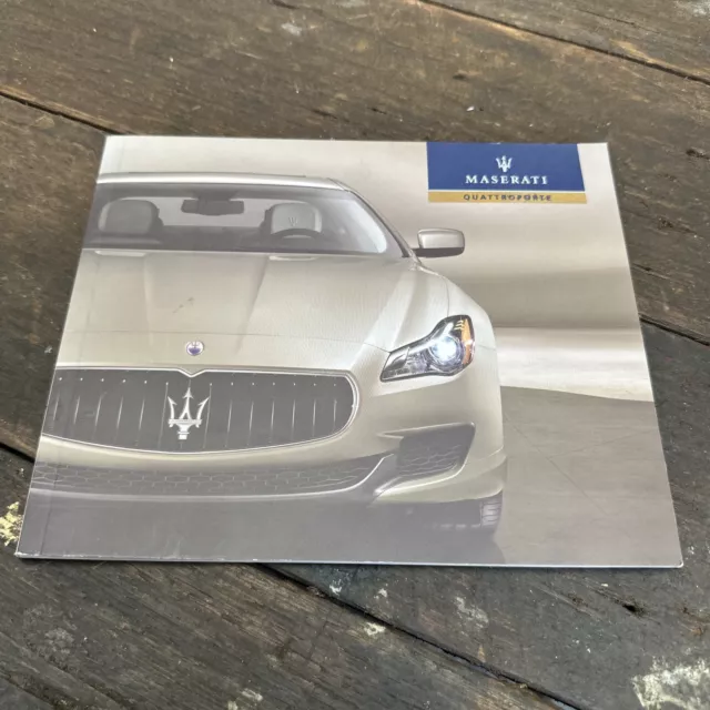 Maserati Quattroporte Genuine Sales Brochure