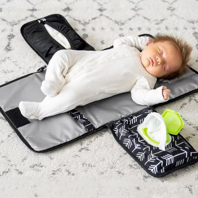 Waterproof Portable Baby Diaper Travel Home Change Changing Mat Pad Nappy Bag^