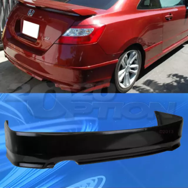 HFP STYLE PU POLYURETHANE Rear Bumper Lip Body Kit For 06 08 Honda