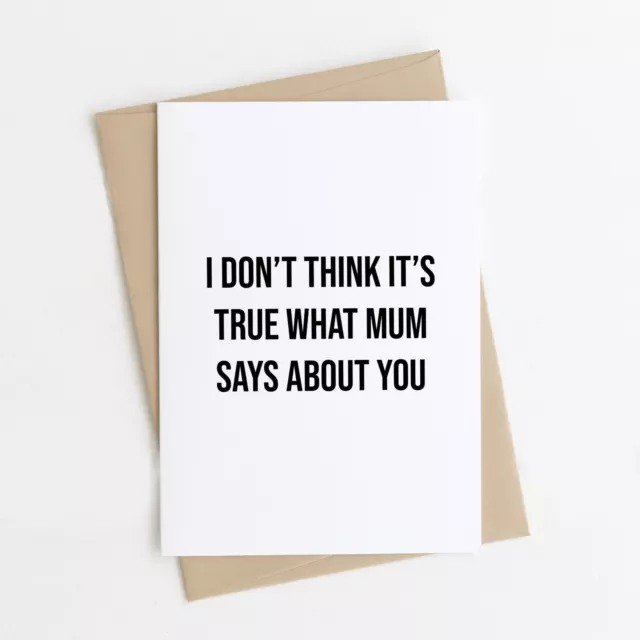 Funny Happy Birthday Card For Dad Rude Father S Day Cards Joke Witty
