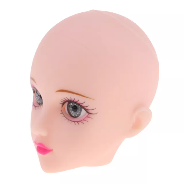 Weiblicher Puppenkopf aus Kunststoff mit grauen Augen für 1/6 BJD Doll Parts