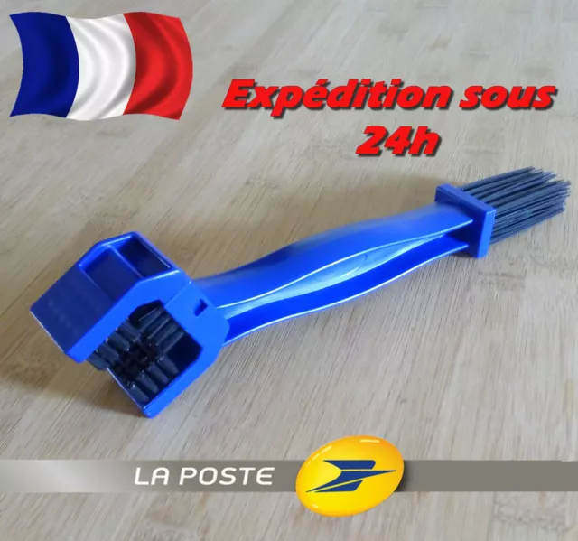 Brosse Chaine / MOTO QUAD SCOOTER Cadena limpieza herramienta Spazzola Pulisci