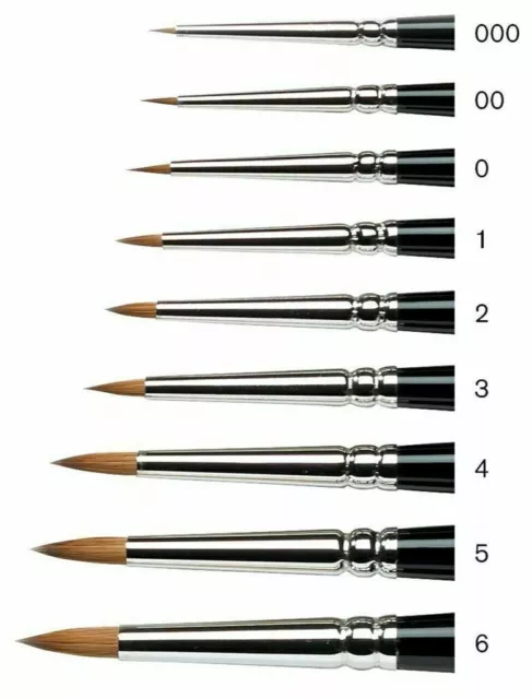 Winsor & Newton Series 7 Kolinsky Sable MINIATURE Painting Brush - Choose Size