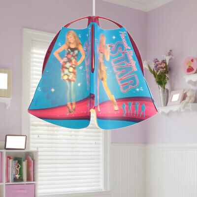 Enfants Couvrir Lampe Luminaire Suspendu Jeu Chambre Hannah Montana Blau-Pink