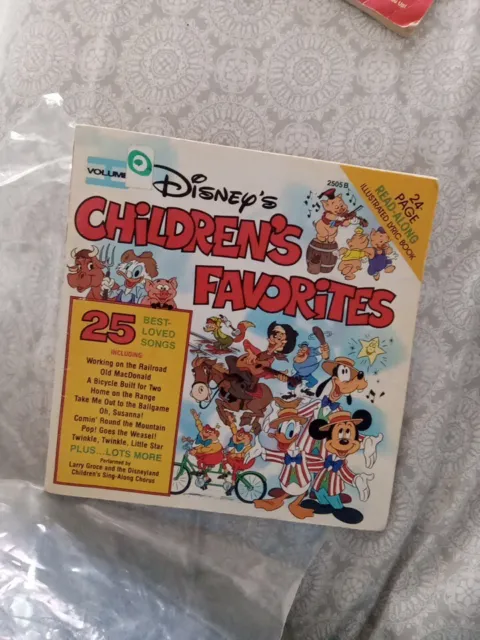 DISNEY CHILDREN'S FAVORITES Volume 2 Cassette Tape + Sing Along Book NEW  Vintage $24.88 - PicClick