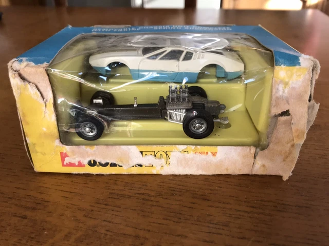Miniature De Tomaso Mangusta 1/43 Corgi Toys - Blanc, échelle 1:43, état Correct Avec Pneus Manquants