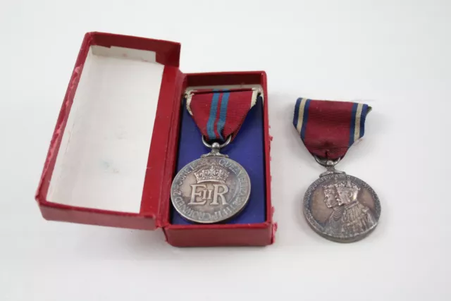 Coronation Jubilee Medals x 2 inc. ER.II 1953 Coronation GV 1935 Jubilee