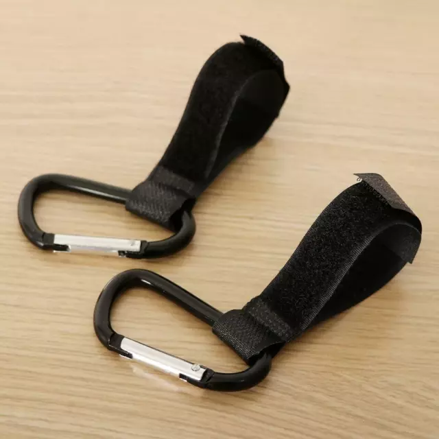 2Pezzi Gancio per Passeggino / Carrozzina Versatile Gancio Clip Universale