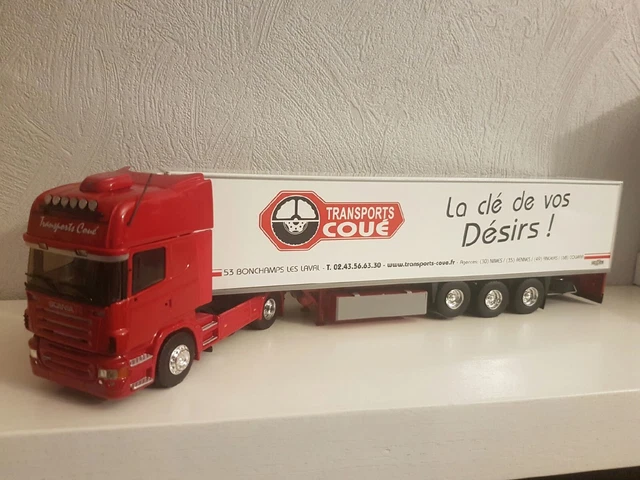SCANIA S590 V8 semi-remorque frigo Chereau 1/43 Transports Mjest