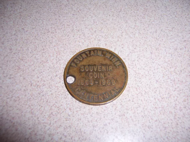 1869-1969 Fountain, Minnesota Centennial Coin
