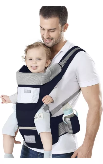 Baby Carrier with Hip Seat Newborn to Toddler Infant Carrier Kangaroo Carrier