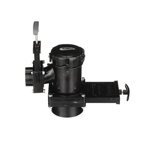 Valterra San Tee Double Rotating Valve, Mess-Free Waste Valve for RV's, Black