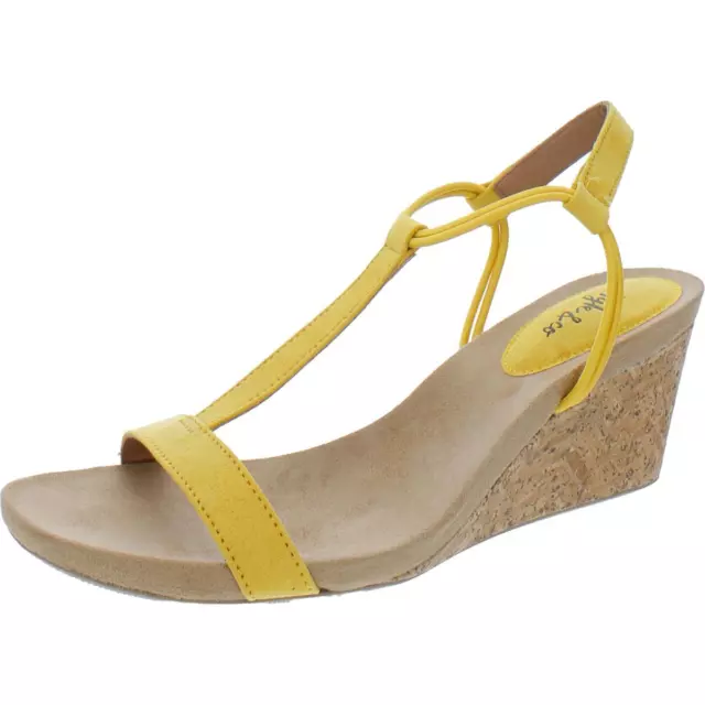 Style & Co. Womens Mulan T-Strap Open Toe Wedge Sandals Shoes BHFO 7957