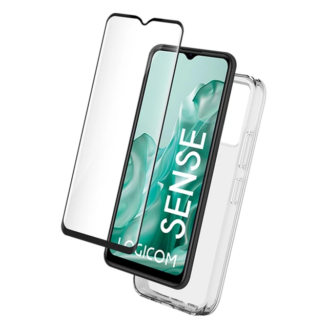 Pack Protection Mayaxess Pour Xiaomi Redmi A3 - Coque Souple Silicone + Verre Trempé 9H - Transparent