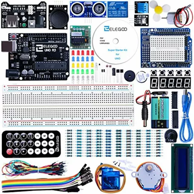 ELEGOO UNO R3 Project Super Starter Kit Compatible with Arduino IDE with Tutoria