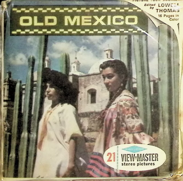 OLD MEXICO Oaxaca Puebla Cuernavaca Taxco 3d View-Master 3 Reel Packet SEALED