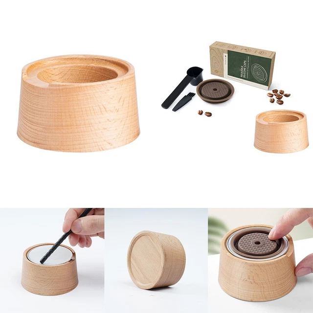 Marron Préféré Espresso Capsule Pots à Bille for Vertuoline/Vertuo 59 MM
