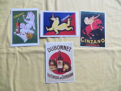 Cartes postales publicitaires - Cinzano / Dubonnet - 3€ pièce au choix