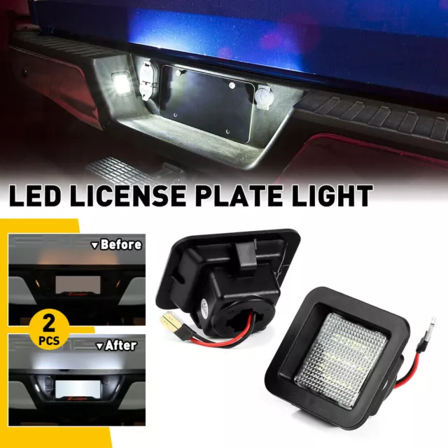LED License Plate Light For Ford F150 2015 2016 2017-2021 Rear Left & Right Side