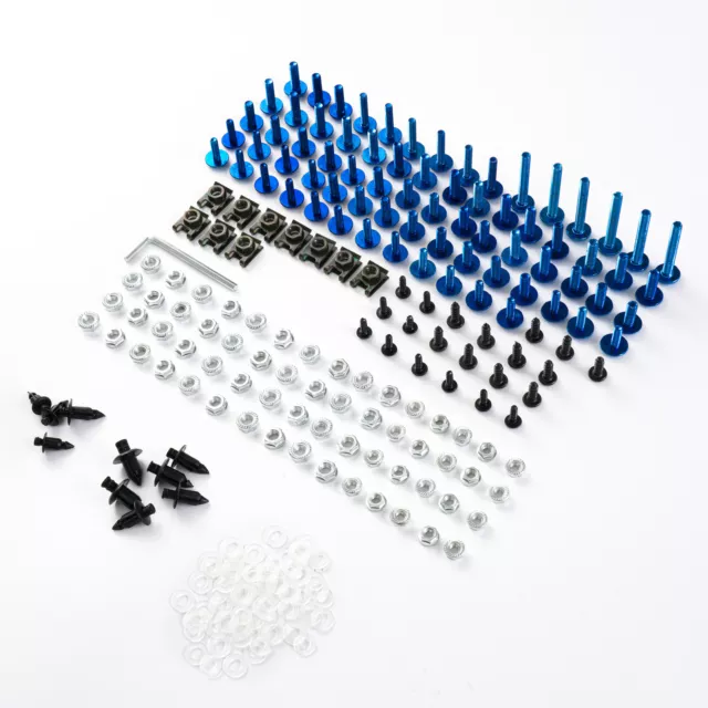 Fairing Bolt Kit for Honda CBR600F2 1991-1994 CBR600F3 1995-1998 Screws-Blue