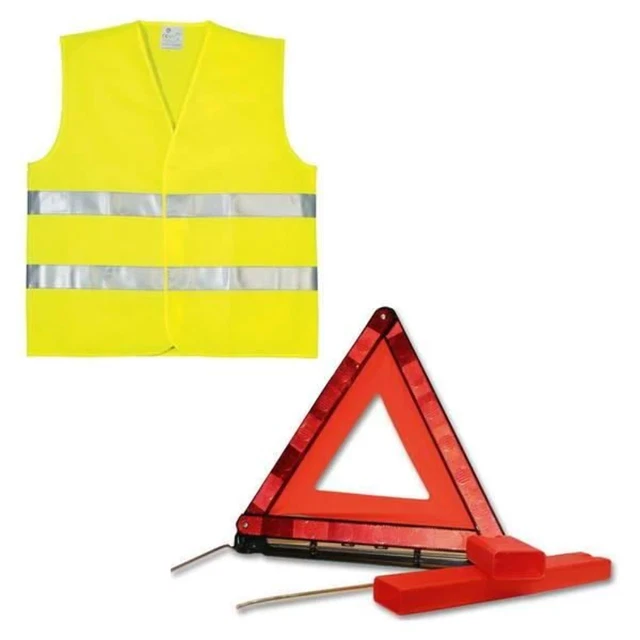 PLANET LINE Kit gilet PL7248 + triangle de signalisation