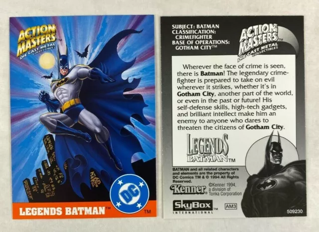 CHEAP PROMO CARD: BATMAN THE ANIMATED SERIES ACTION MASTERS Skybox 1994 #AM3