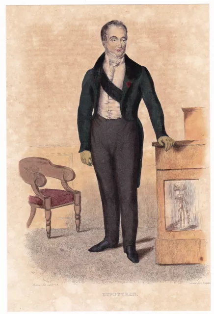 Portrait Guillaume Dupuytren Anatomie Pierre-Buffière Hôtel-Dieu Médecine 1839