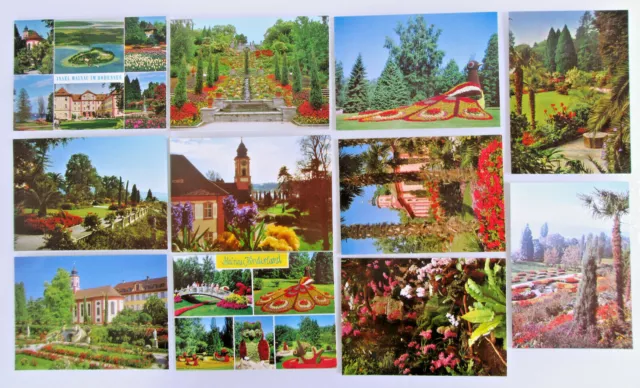 Postkarten Lot INSEL MAINAU Bodensee 11 x AK Postkarte Ansichtskarten ungelaufen
