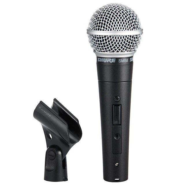 SHURE SM58 CARDIOID Dynamic Vocal Microphone with On/Off Switch Black