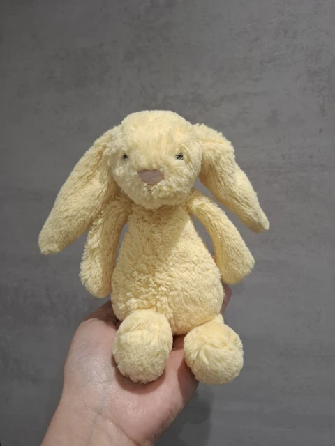 JELLYCAT SMALL BASHFUL bunny yellow super cute £50.60 - PicClick UK