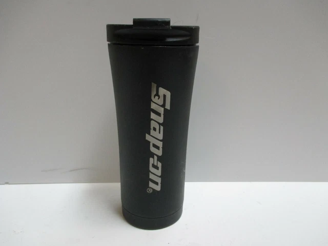Snap-On Stainless Steel Coffee Travel Cup/Mug Black Matte 17 oz Genuine