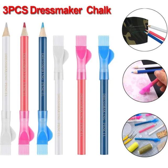 Erasable With Brush Tailor's Chalk Marker Pen Dressmaker Pens Garment Pencil