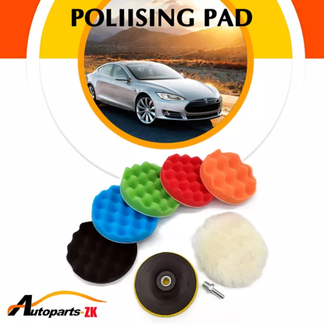 Buffing Pads 3Inch Car Polishing Pad Kit Foam Wax Polisher Pads Car Buffer Drill