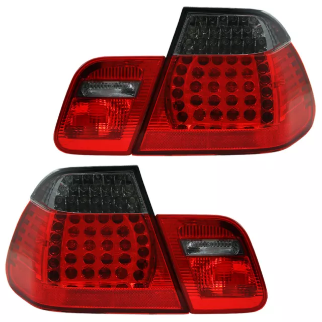 LED Rückleuchten Heckleuchten Set für BMW E46 Limo Bj. 01-05 Rot/Schwarz